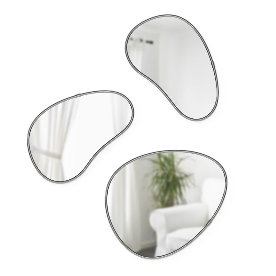 Hubba Pebble Wall Mirrors, Set of 3